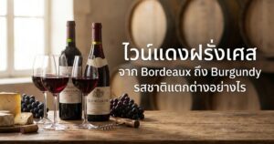 ไวน์แดงฝรั่งเศส จาก Bordeaux ถึง Burgundy รสชาติแตกต่างอย่างไร