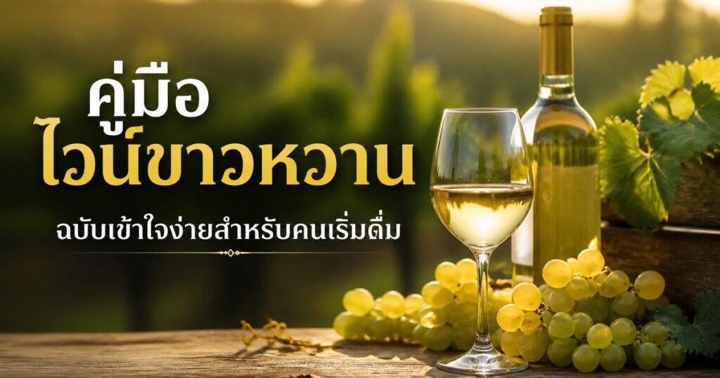 คู่มือไวน์ขาวหวาน ฉบับเข้าใจง่ายสำหรับคนเริ่มดื่ม